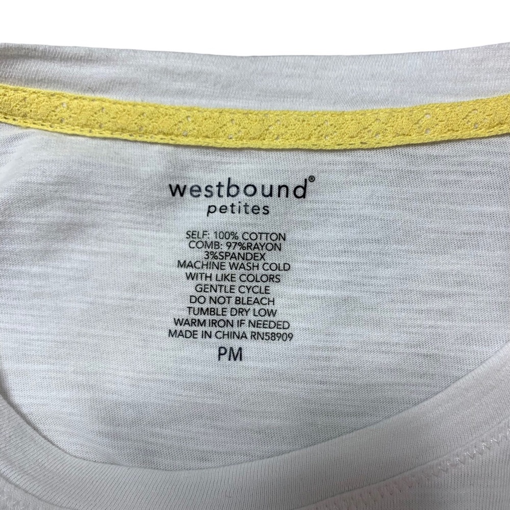 Westbound 3/4 sleeve cotton tunic.  Size PM.  3 for $15. - Picture 2 of 6